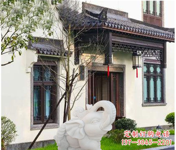 宁波小象招财石雕——引领幸福的钥匙