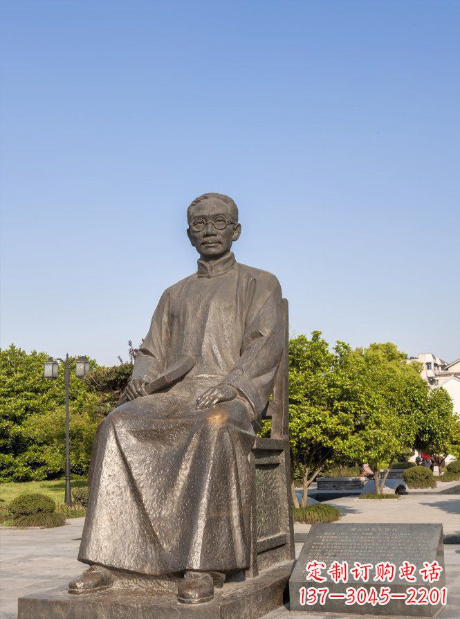 宁波蔡元培雕塑传承中华文化的精神