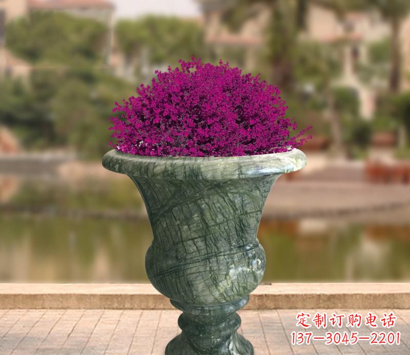宁波白玉景观花盆雕塑让你的景观更加美观