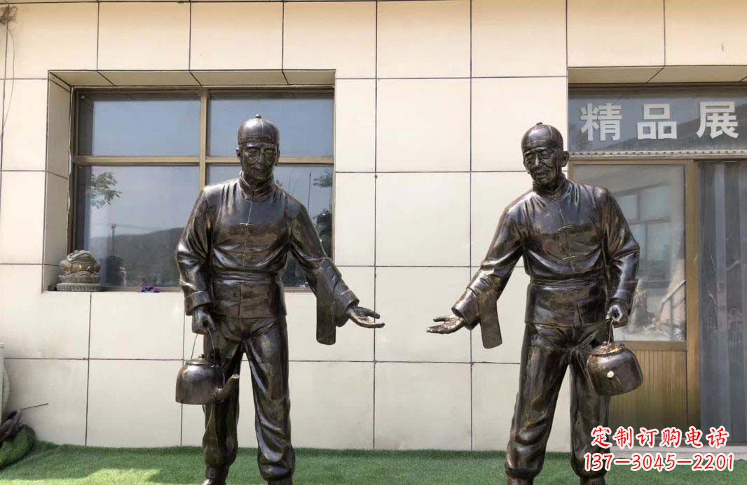 宁波店小二雕塑——记茶馆民俗