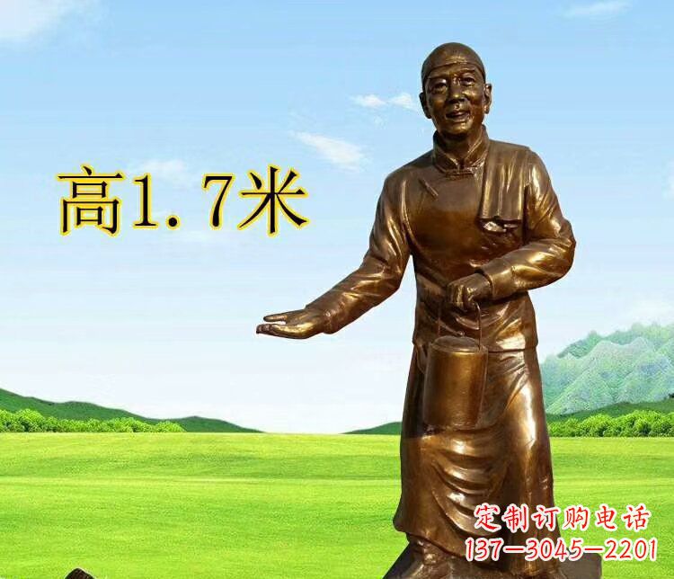 宁波店小二雕塑传承经典艺术