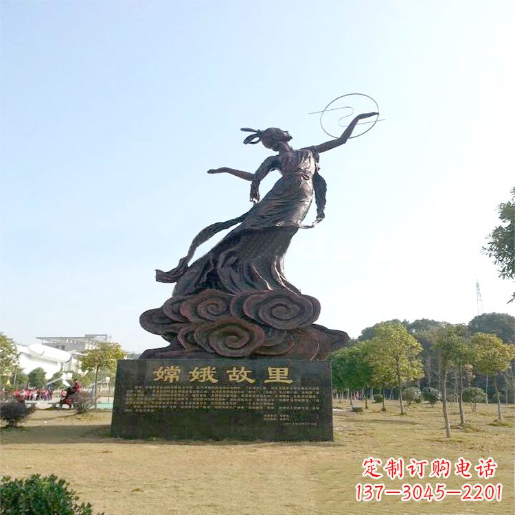 宁波嫦娥传说一座神秘的雕像