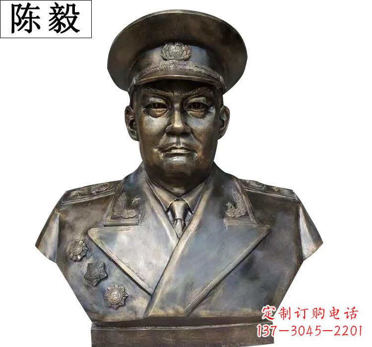 宁波传承伟大梦想陈毅胸像铜雕