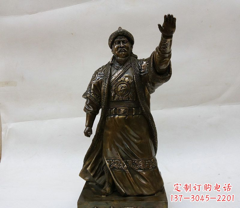 宁波成吉思汗源自铜雕的传奇人物