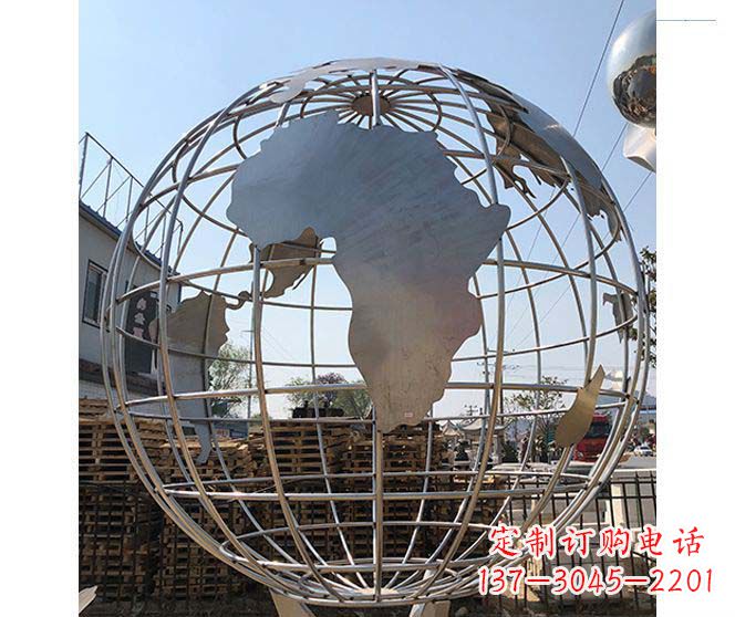 宁波城市不锈钢地球仪造型雕塑