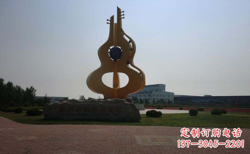 宁波城市的不锈钢葫芦雕塑
