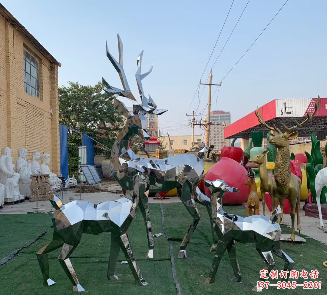 宁波梅花鹿雕塑一种独特的城市装饰