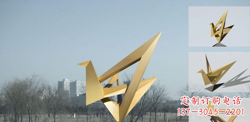 宁波丹顶鹤雕塑象征着城市的文化和精神