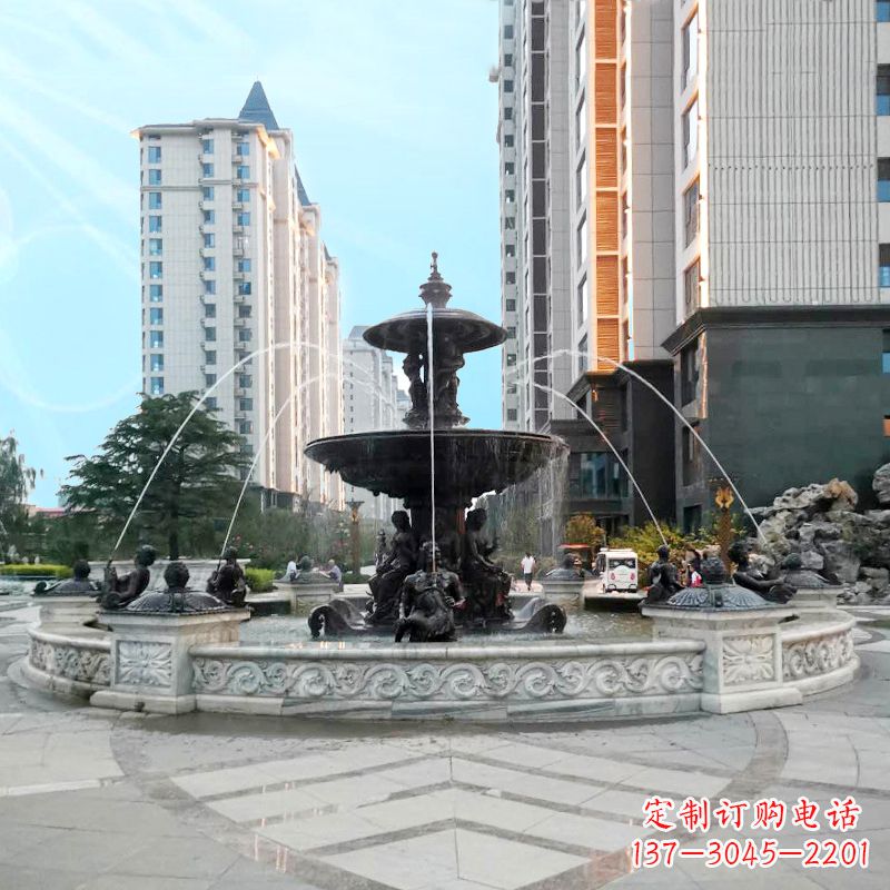 宁波城市广场欧式水景喷泉雕塑的魅力