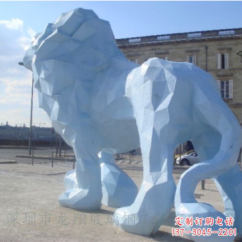 宁波城市街道创意动物狮子景观雕塑摆件