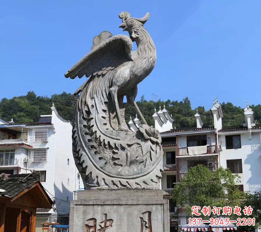 宁波青石凤凰雕塑富有文化底蕴的传承