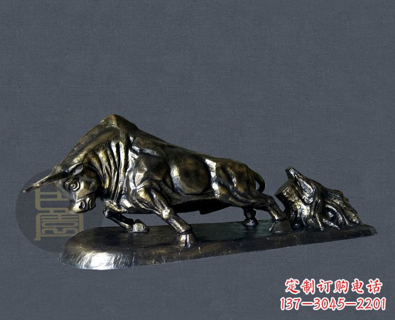 宁波缔造城市景观,铜雕拓荒牛添彩