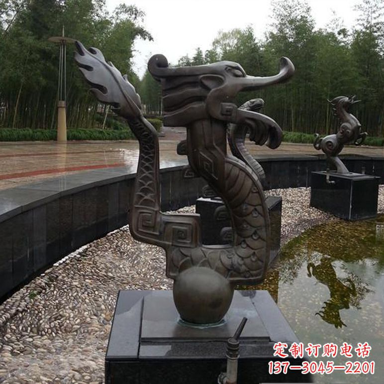 宁波城市十二生肖喷泉雕塑