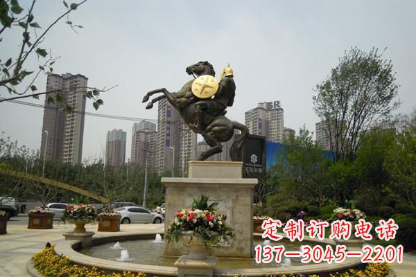 宁波铸造城市象征——铜马战士雕塑