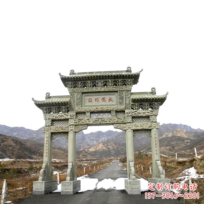 宁波三门石牌坊雕塑——古韵依旧