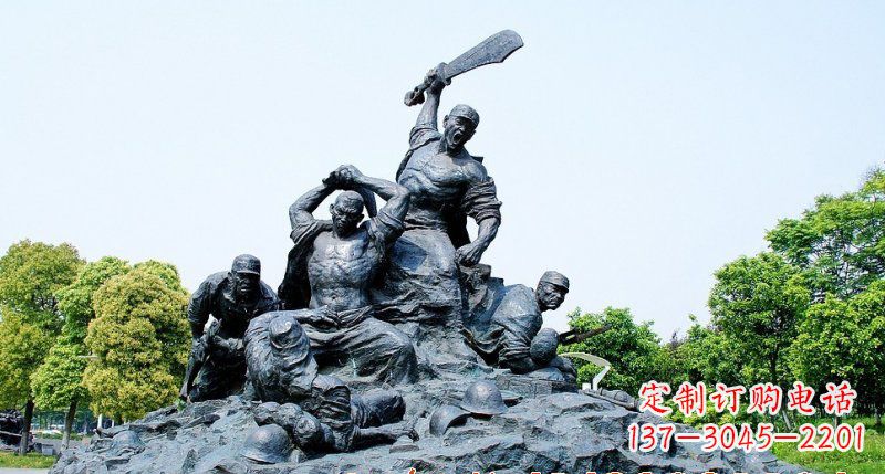 宁波红军雕塑传承冲锋精神