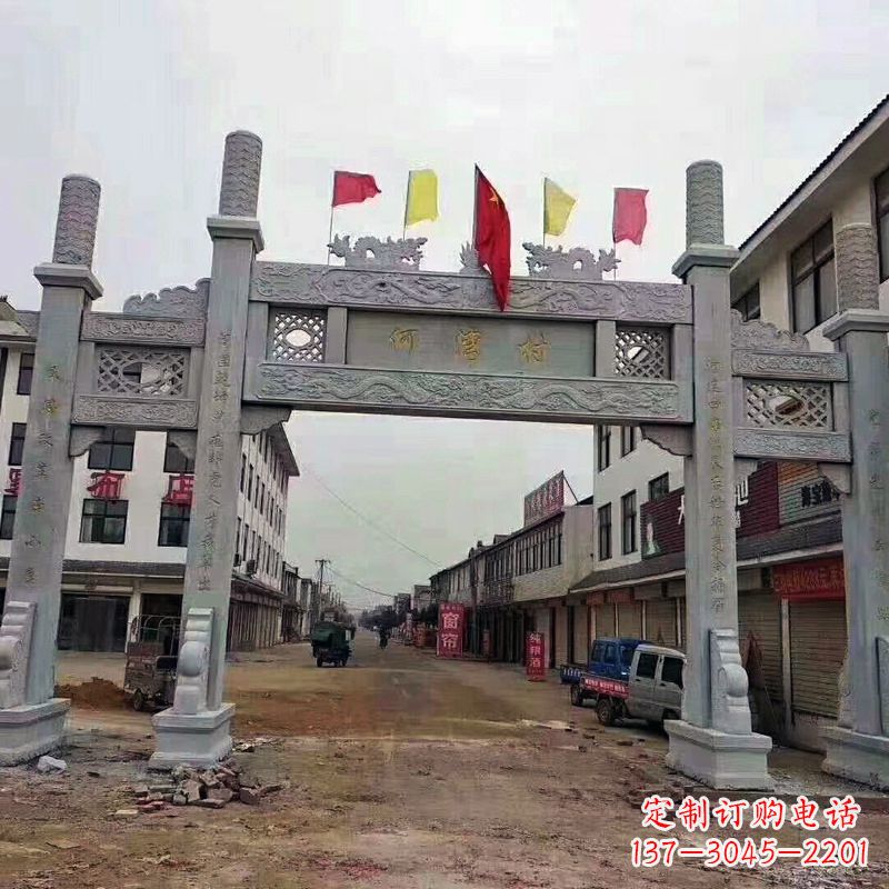 宁波冲天式三门石雕牌坊传承中国古典文化精髓