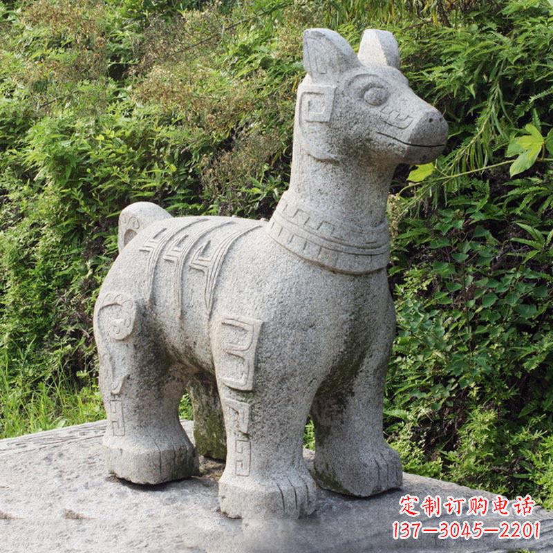 宁波精美的生肖狗石雕摆件