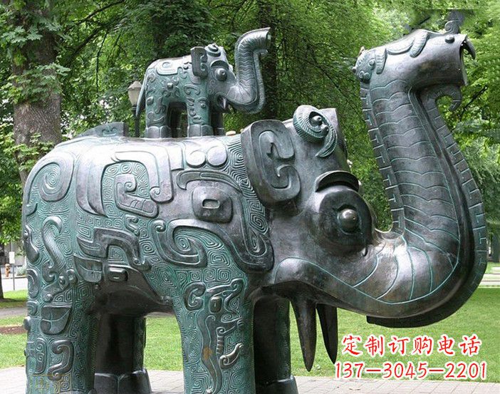 宁波抽象大象铜雕