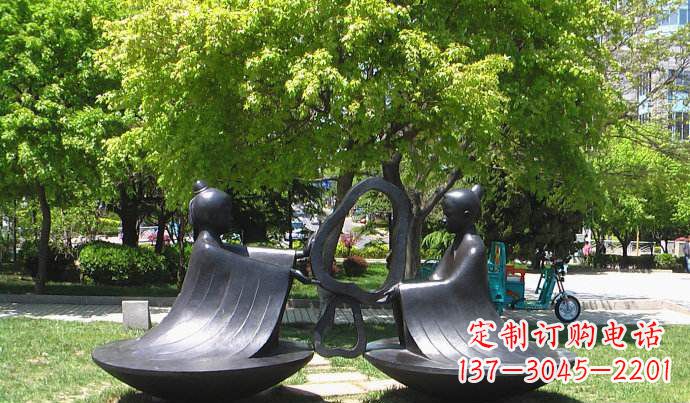 宁波以孔融为灵感的校园铜雕