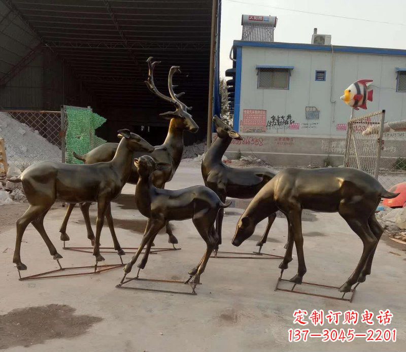 宁波鹿雕塑抽象之美