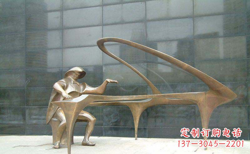 宁波抽象钢琴雕塑街边景观的精美绝伦