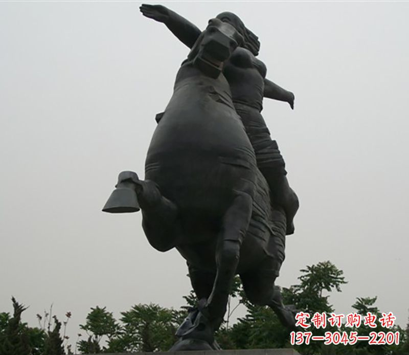宁波骑马雕塑跨越时空的传奇