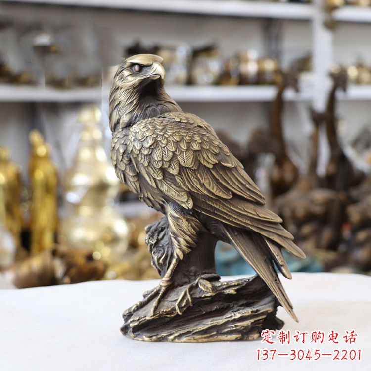 宁波纯铜老鹰雕塑