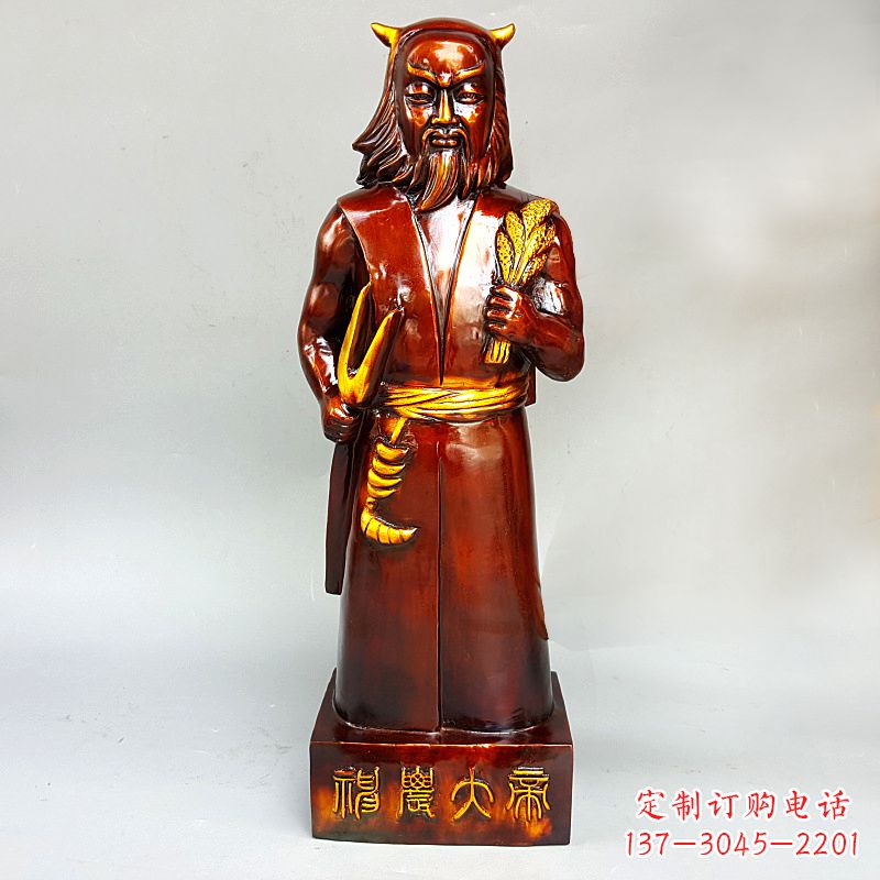 宁波神农氏铜像传承炎帝文化的艺术之作