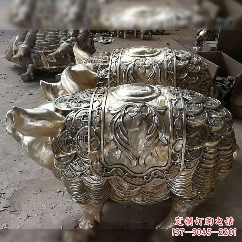 宁波纯铜铸造的招财生肖动物风水雕塑