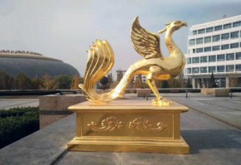 宁波城市广场的朱雀雕塑