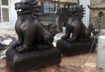 宁波精美纯铜獬豸雕塑中国古代神兽雕刻之美