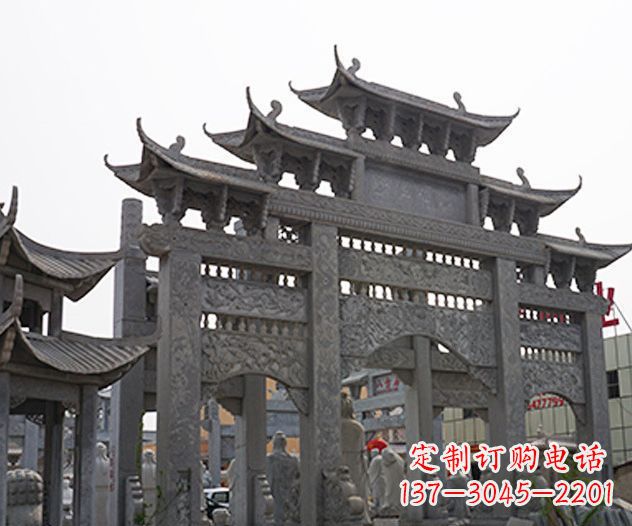 宁波牌坊石雕传承传统文化的艺术精品