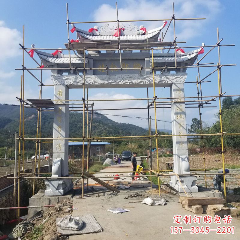 宁波村庄石牌坊雕塑传承民间文化