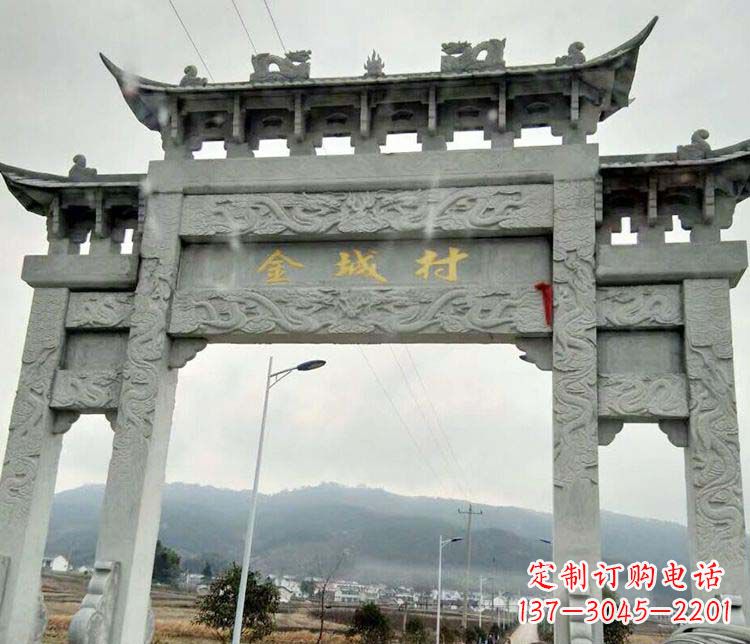 宁波该牌坊雕塑。