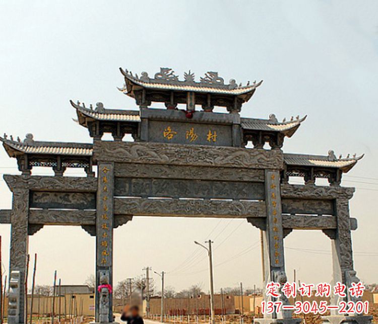 宁波牌坊雕塑——缅怀中国传统文化
