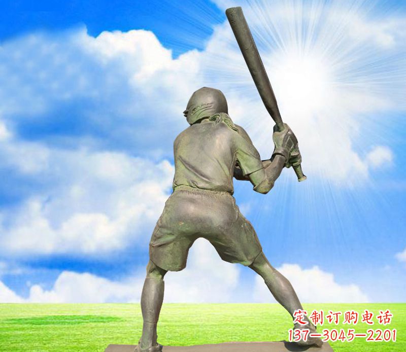 宁波纪念棒球精美的棒球雕塑