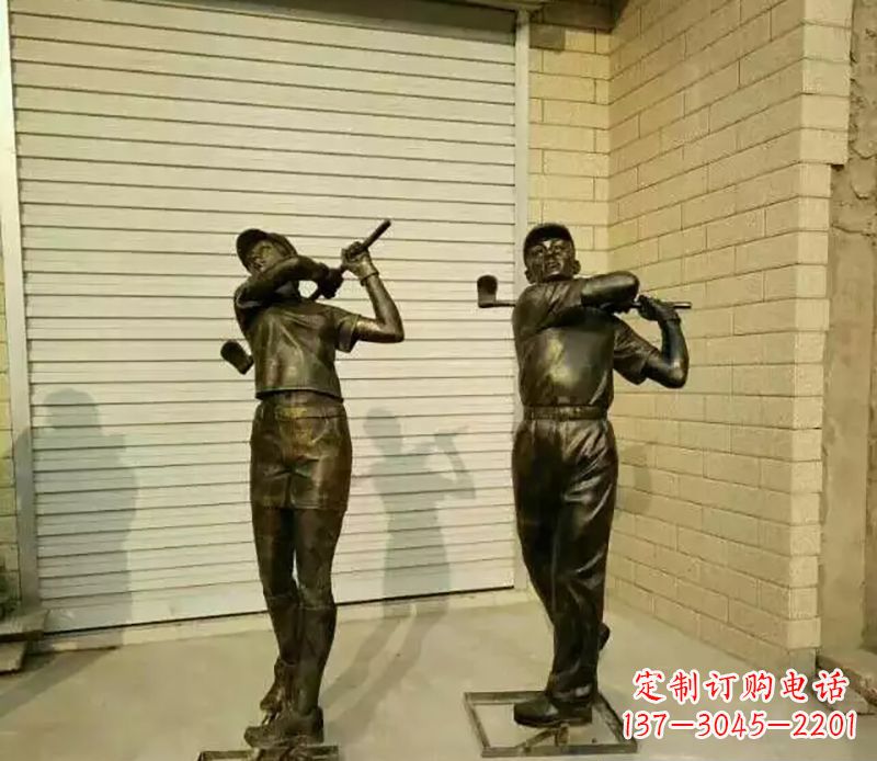 宁波高尔夫雕塑精致的艺术细节