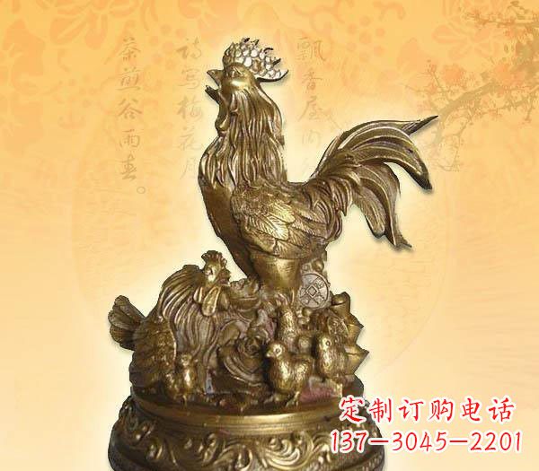 宁波传统的公鸡雕塑