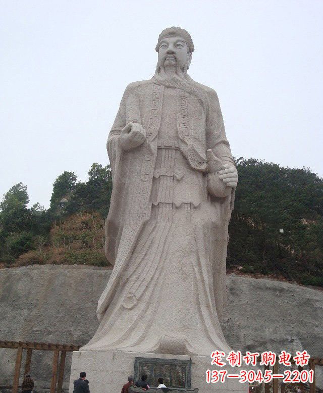 宁波大理石保生大帝神像雕塑