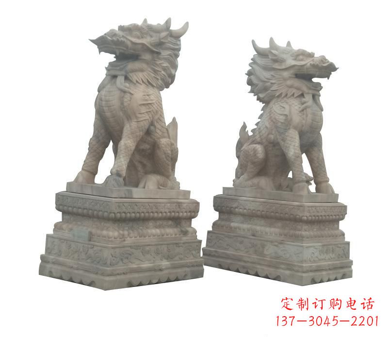 宁波大理石麒麟神秘之门的守护者