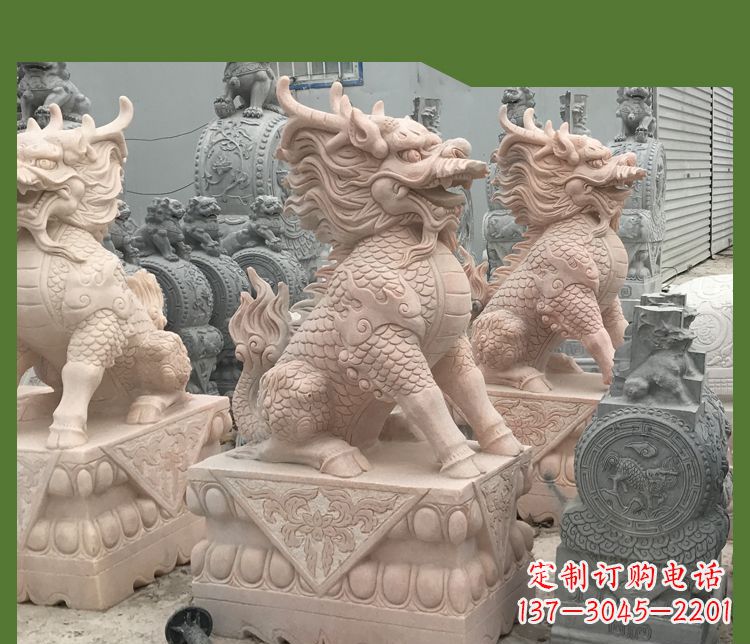 宁波大理石踩球麒麟——传承古代神话的雕塑