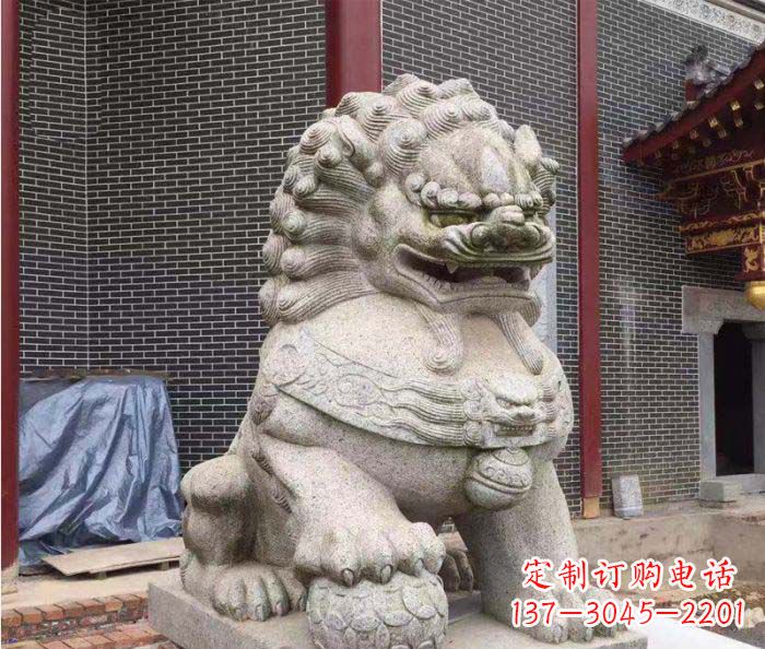 宁波巨型大理石狮子雕塑