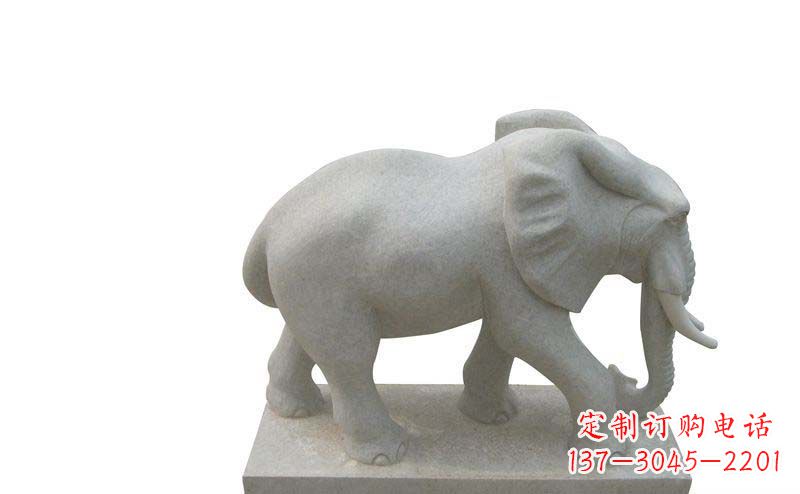 宁波大象雕塑大理石大象公园的精美艺术