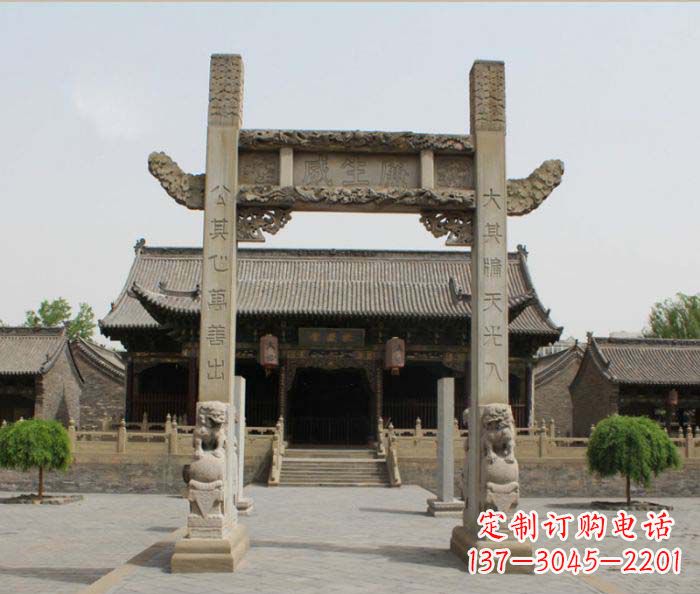 宁波大理石牌楼雕塑——艺术精粹