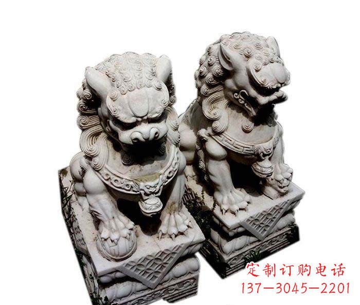 宁波大理石仿古石狮子雕塑