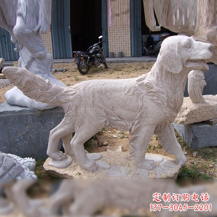 宁波大理石狗雕塑——精致的狗雕塑,让你的生活更有趣