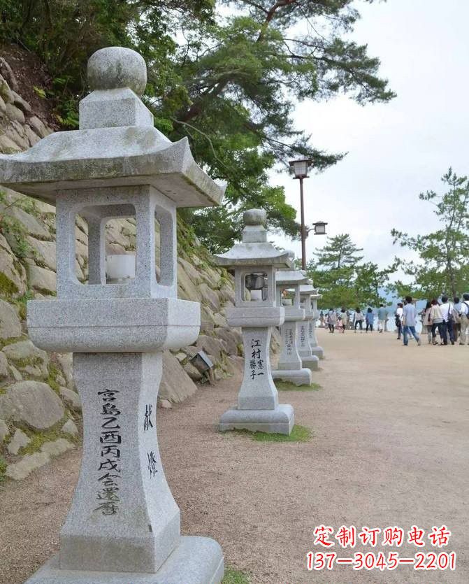 宁波精美古典大理石宫灯雕塑