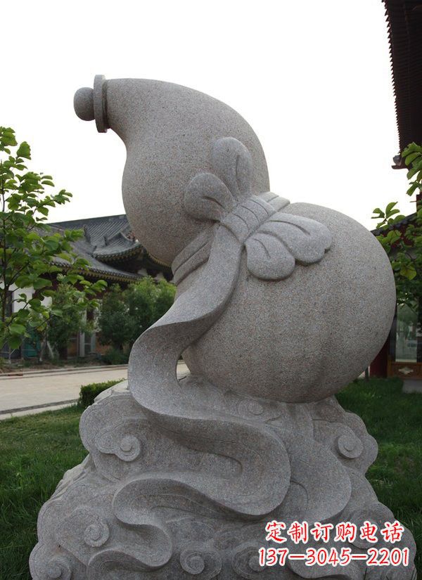 宁波中领雕塑大理石葫芦雕塑构筑完美建筑