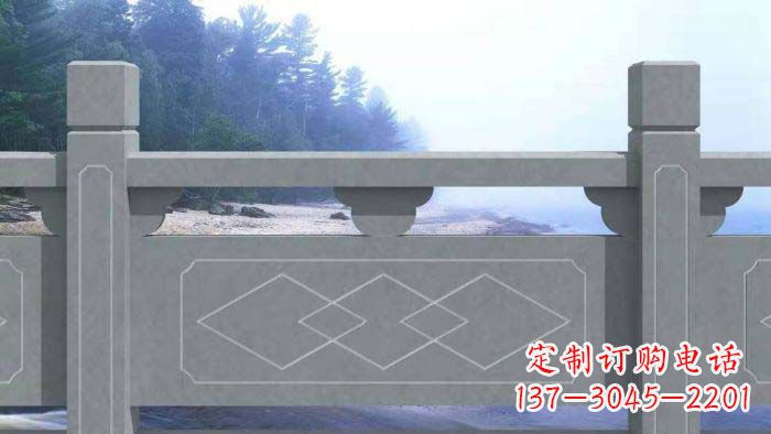 宁波大理石护城河栏板石雕 (2)